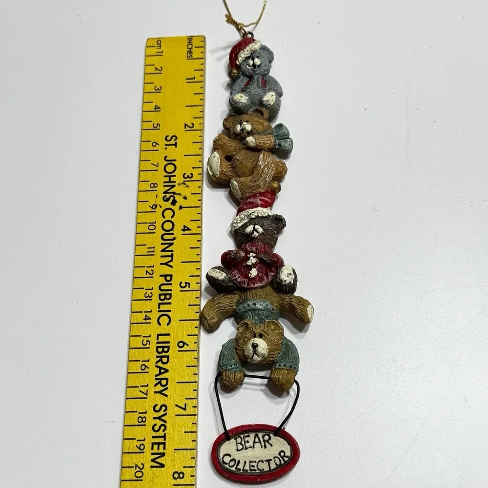 Kurt Adler Bear Collector Holiday Christmas ornament 8